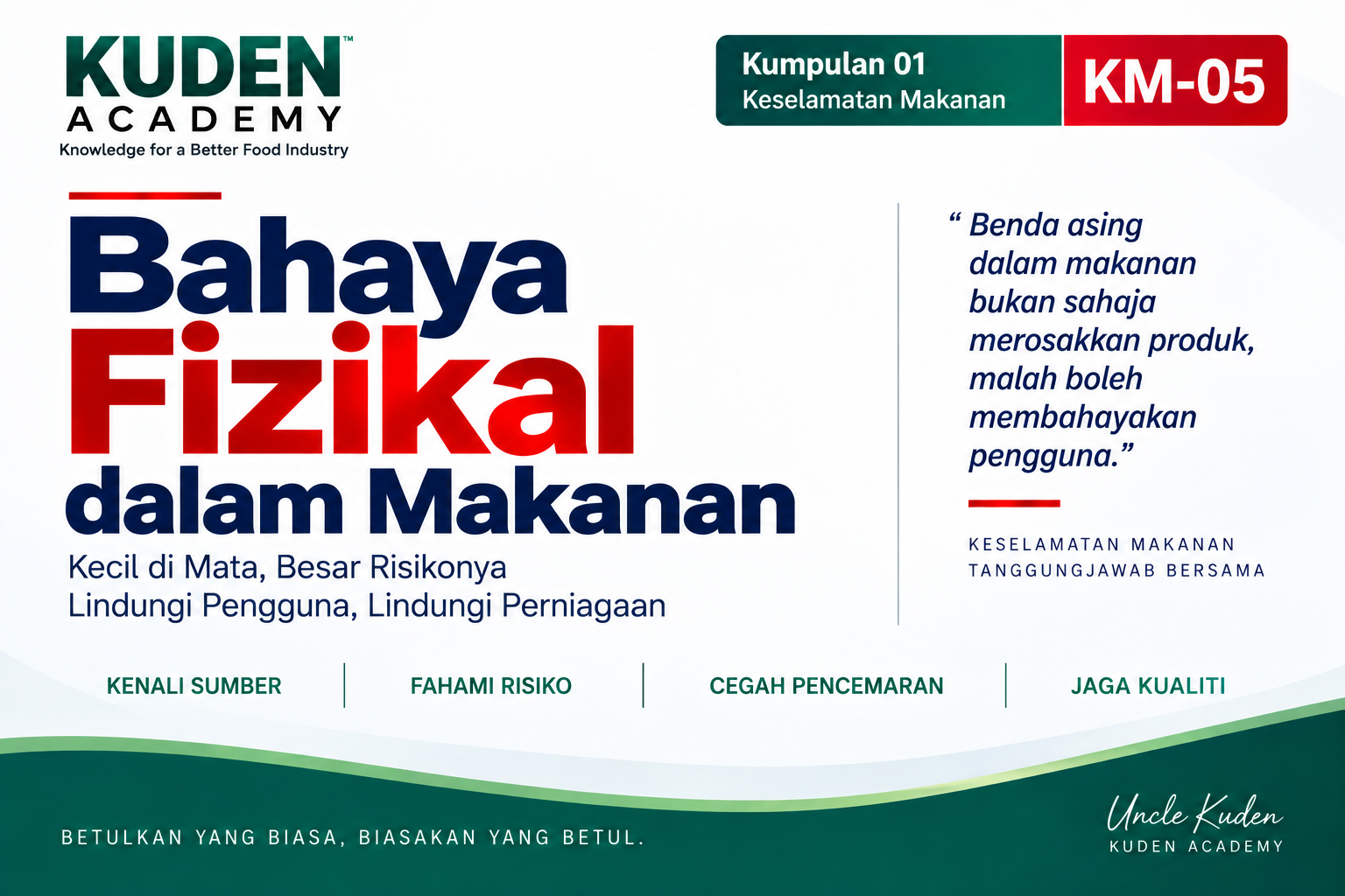 BAHAYA FIZIKAL DALAM MAKANAN