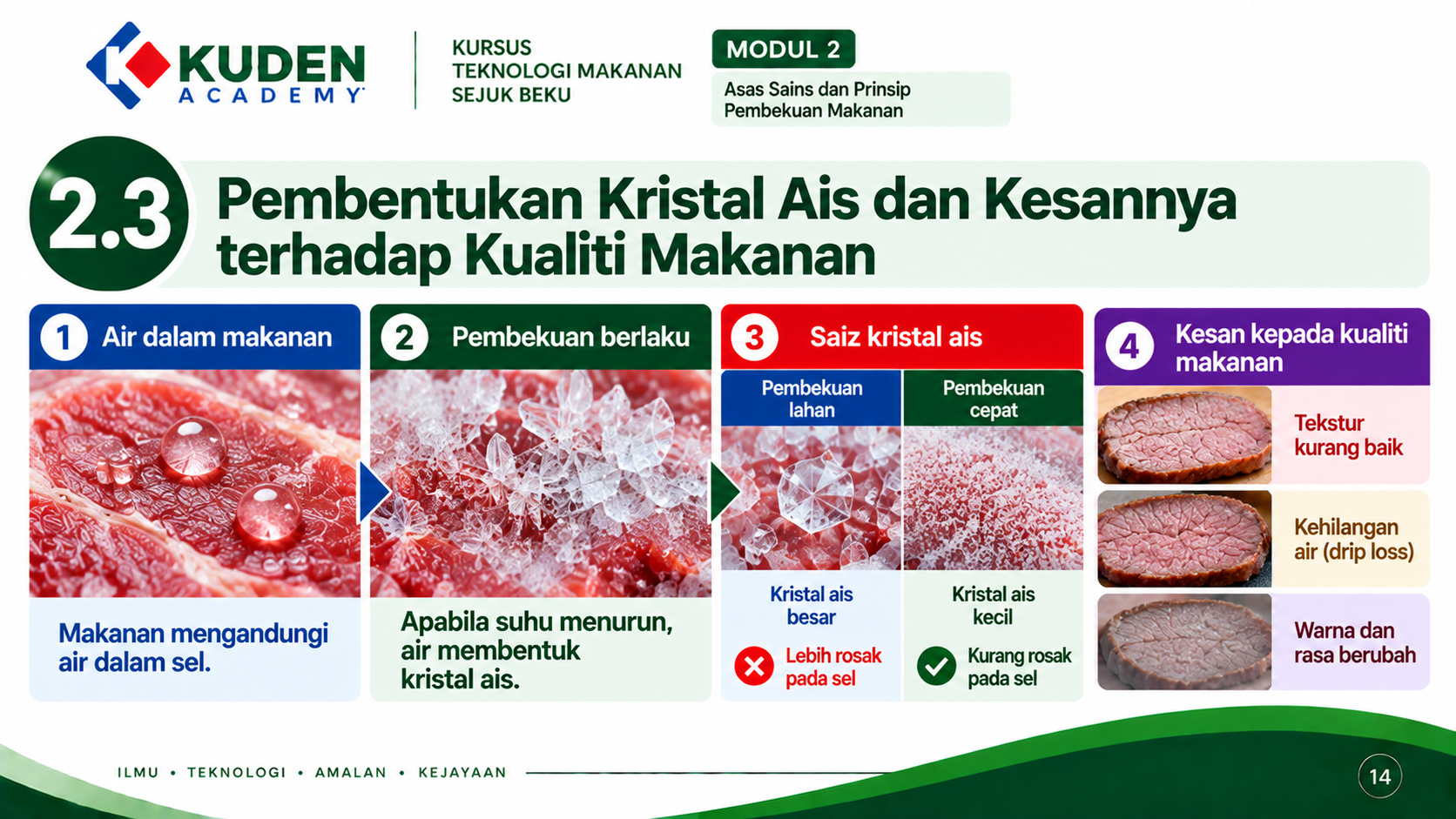 PM-13B-03 | MODUL 2.3 PEMBENTUKAN KRISTAL AIS DAN KESANNYA TERHADAP KUALITI MAKANAN