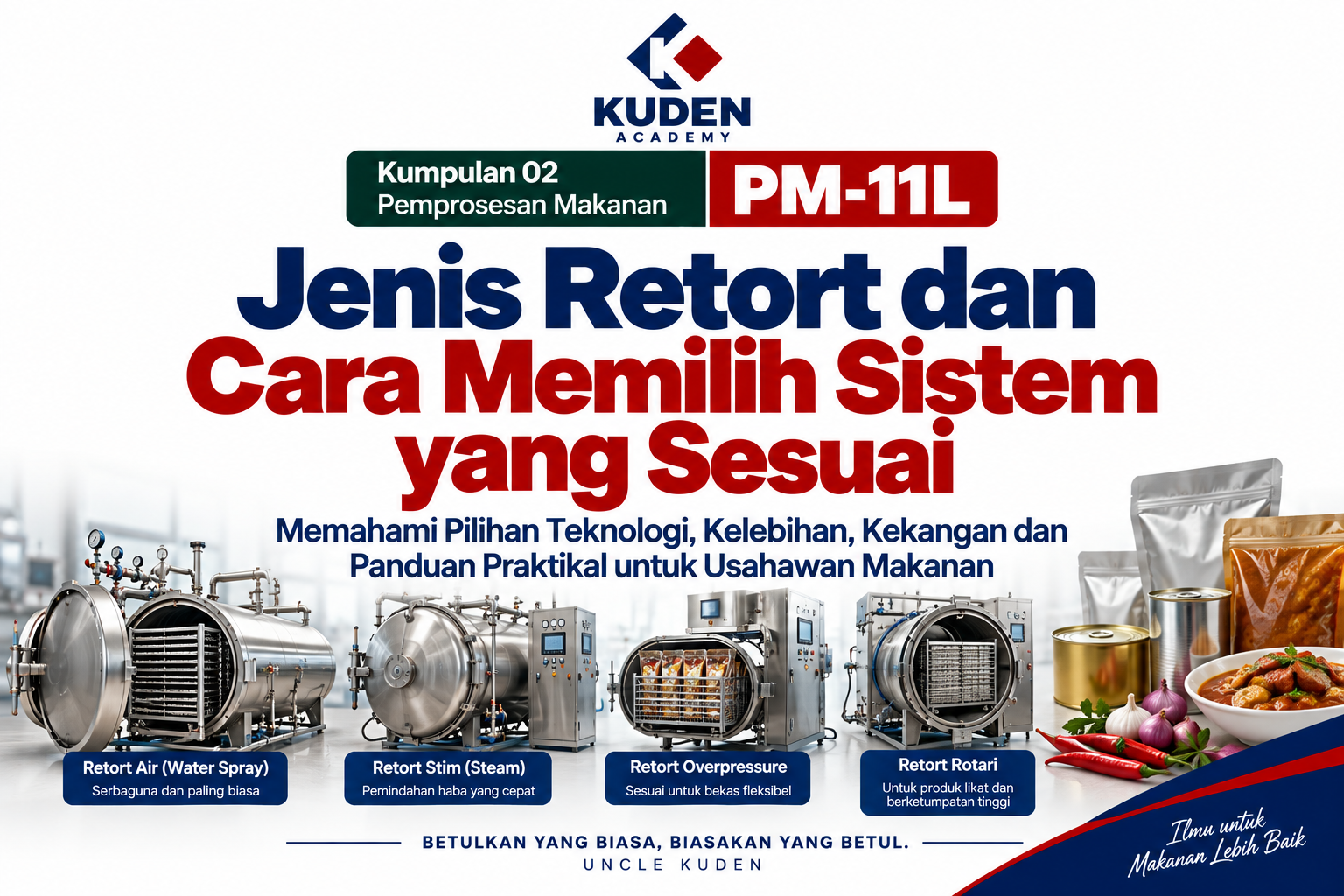 JENIS RETORT DAN CARA MEMILIH SISTEM YANG SESUAI